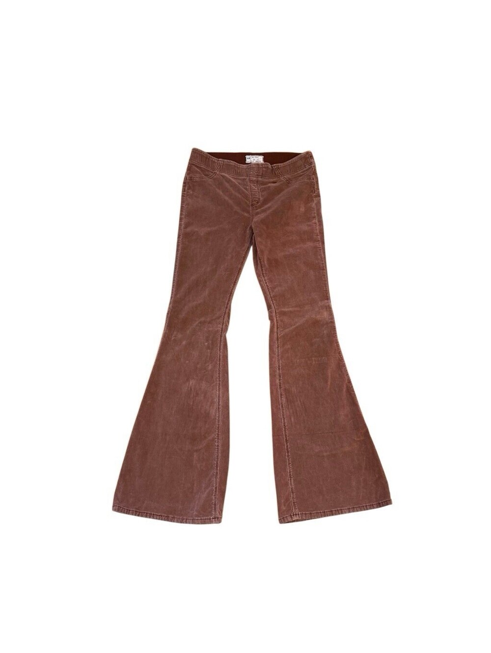 Free People Corduroy Flare Pants  Bell Bottoms Size 31 Burn Orange